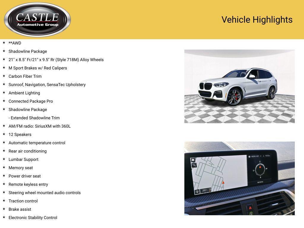 used 2021 BMW X3 car, priced at $33,523