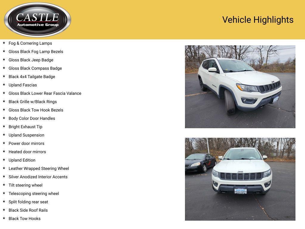 used 2019 Jeep Compass car, priced at $11,621