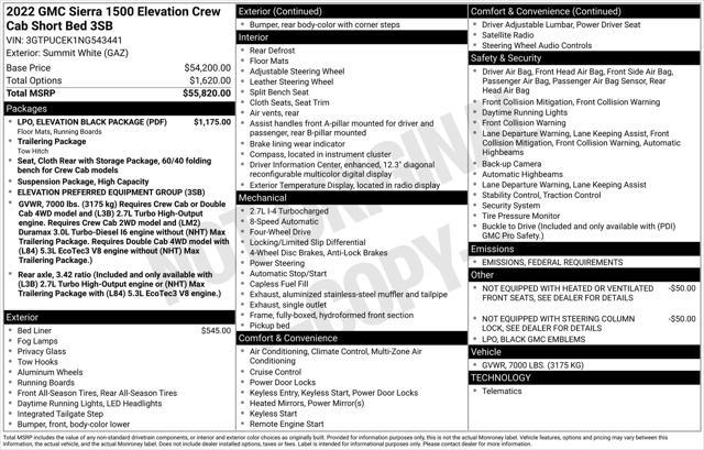 used 2022 GMC Sierra 1500 car, priced at $40,997