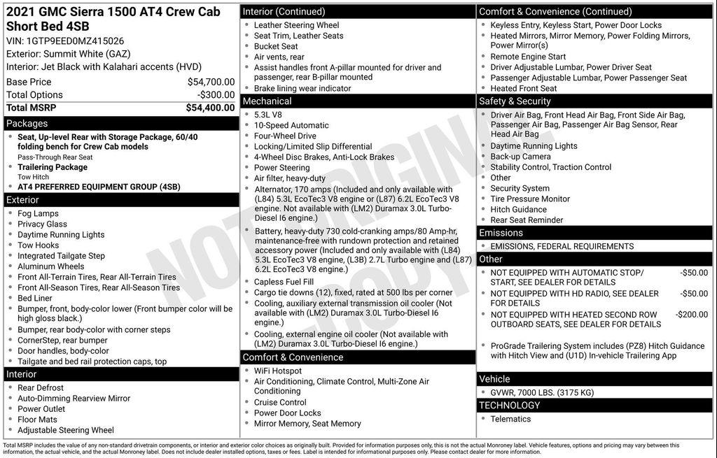 used 2021 GMC Sierra 1500 car, priced at $34,077