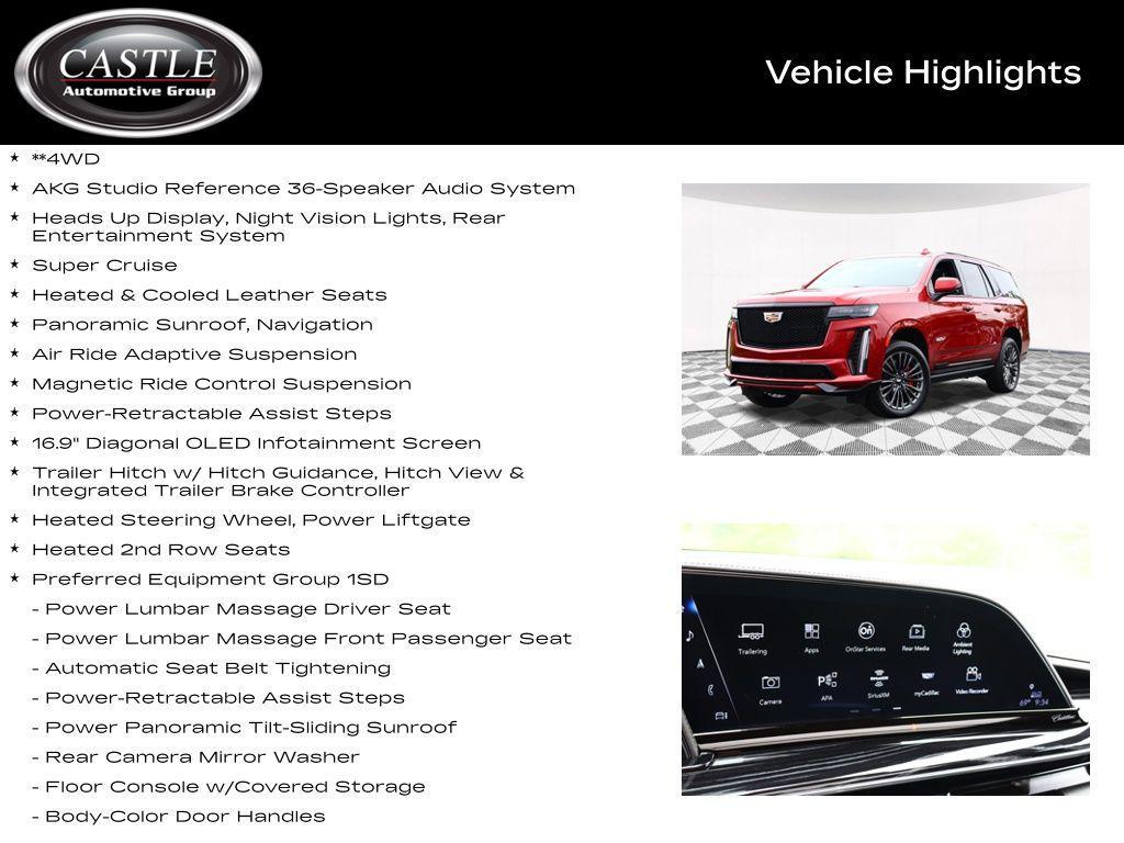 used 2023 Cadillac Escalade car, priced at $113,903