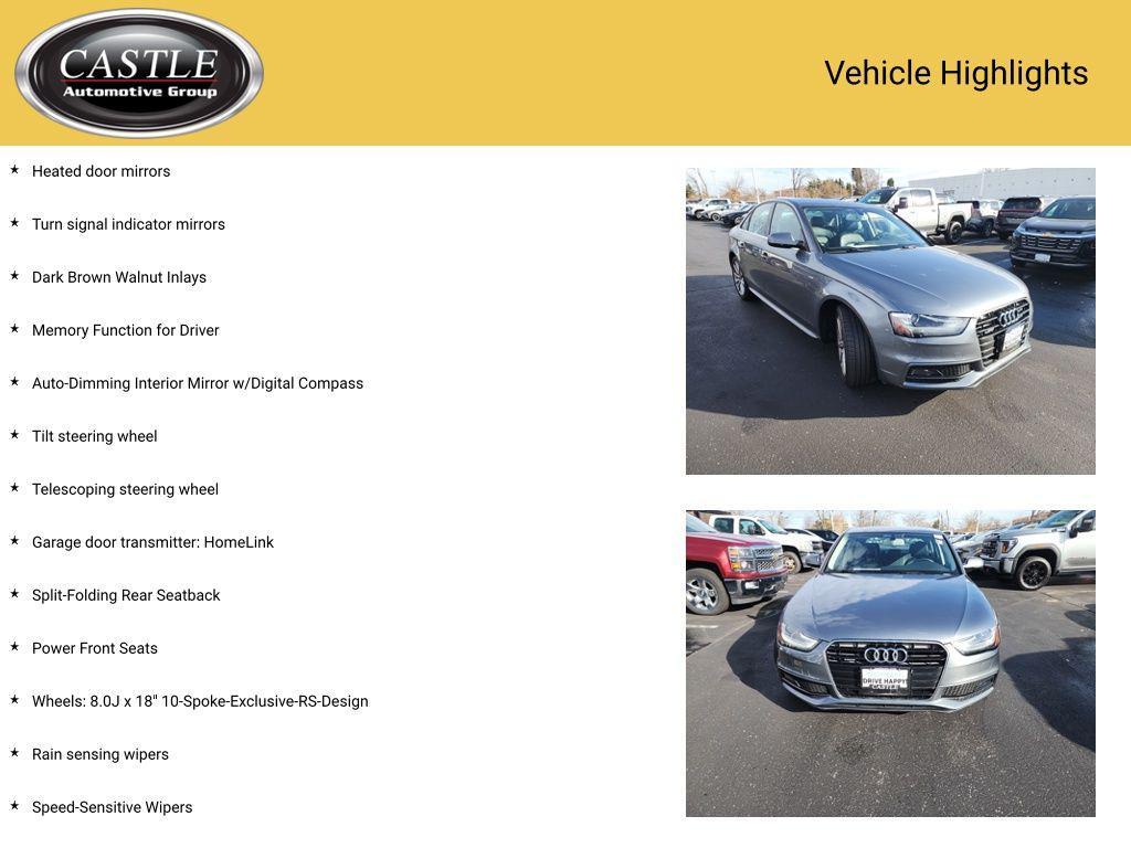used 2014 Audi A4 car, priced at $9,997
