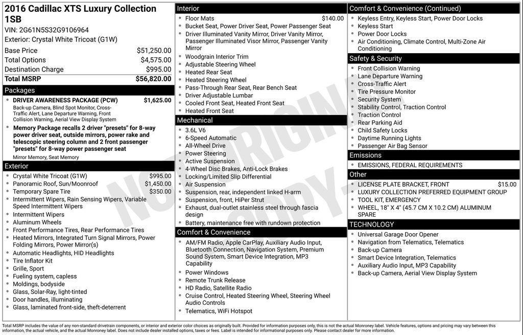 used 2016 Cadillac XTS car