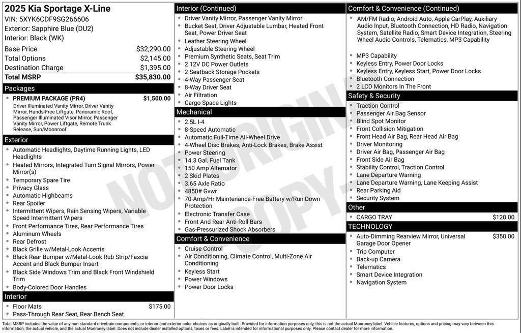 used 2025 Kia Sportage car, priced at $29,385
