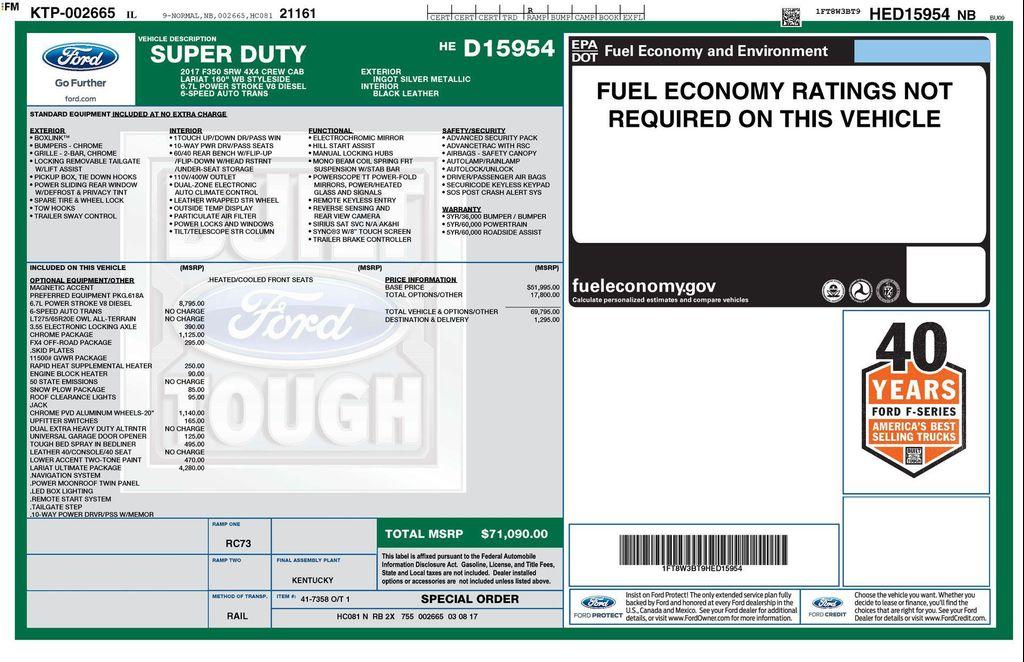 used 2017 Ford F-350 car, priced at $48,551