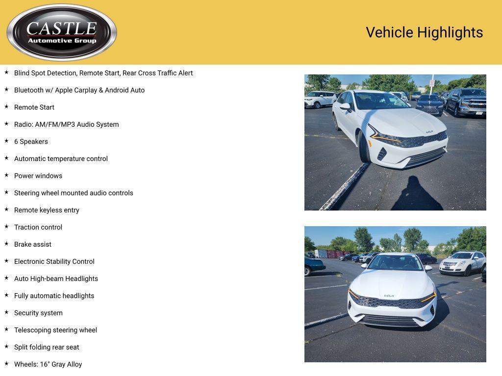 used 2023 Kia K5 car, priced at $19,797