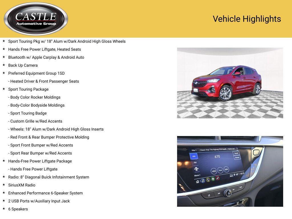 used 2023 Buick Encore GX car, priced at $21,695