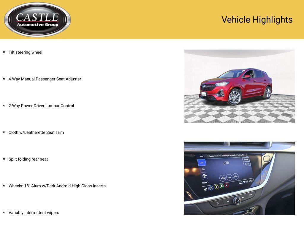 used 2023 Buick Encore GX car, priced at $21,695