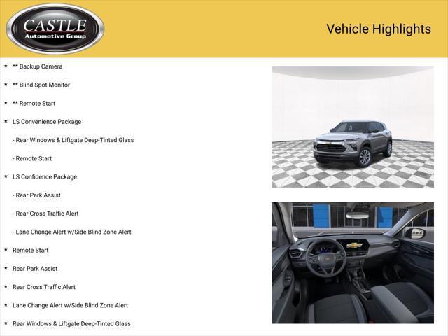 new 2025 Chevrolet TrailBlazer car, priced at $23,623
