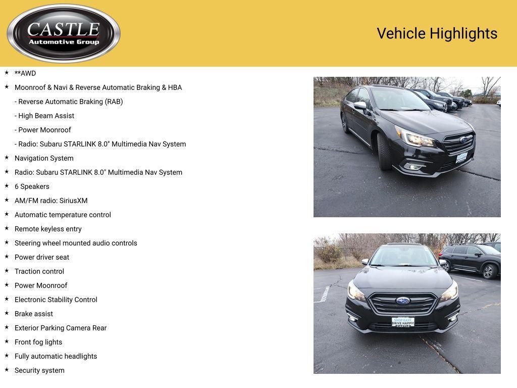 used 2019 Subaru Legacy car, priced at $19,977