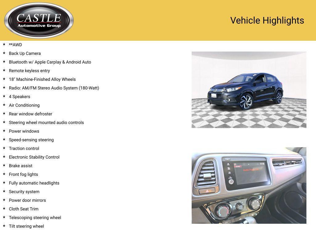 used 2020 Honda HR-V car, priced at $17,988