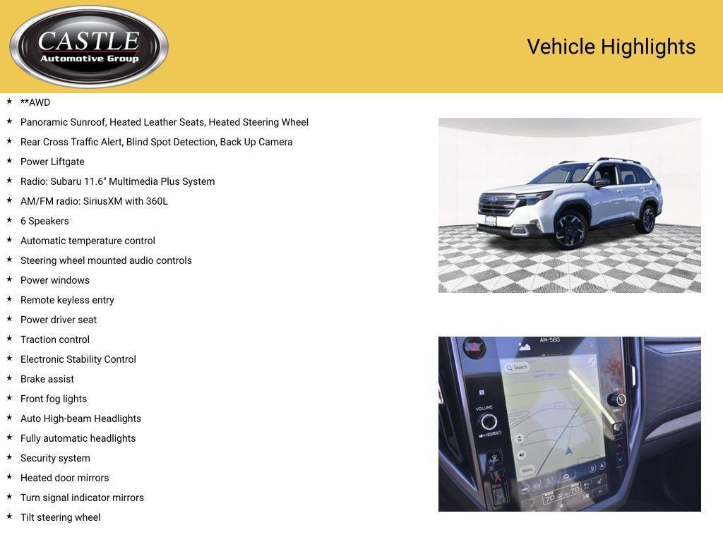used 2025 Subaru Forester car, priced at $34,316