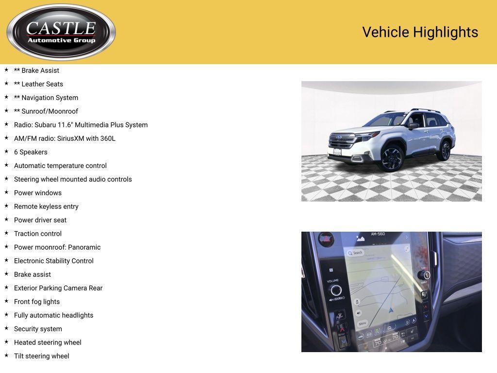 used 2025 Subaru Forester car, priced at $34,988