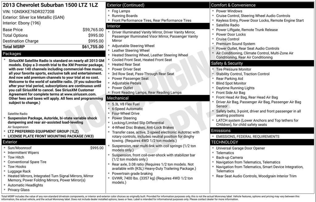 used 2013 Chevrolet Suburban car, priced at $12,999