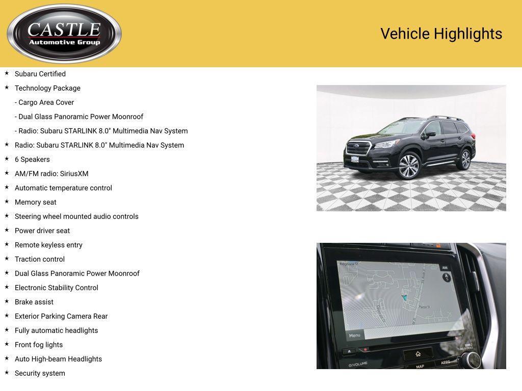 used 2022 Subaru Ascent car, priced at $32,997