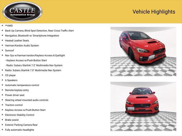 used 2016 Subaru WRX car, priced at $17,969