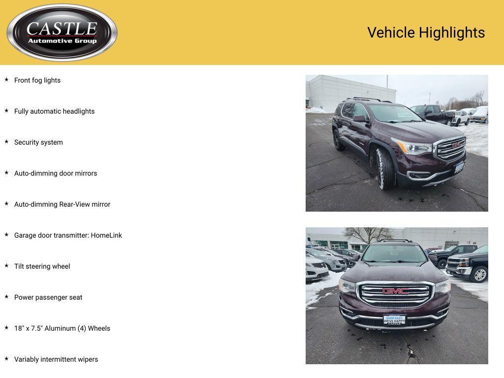 used 2018 GMC Acadia car, priced at $20,452