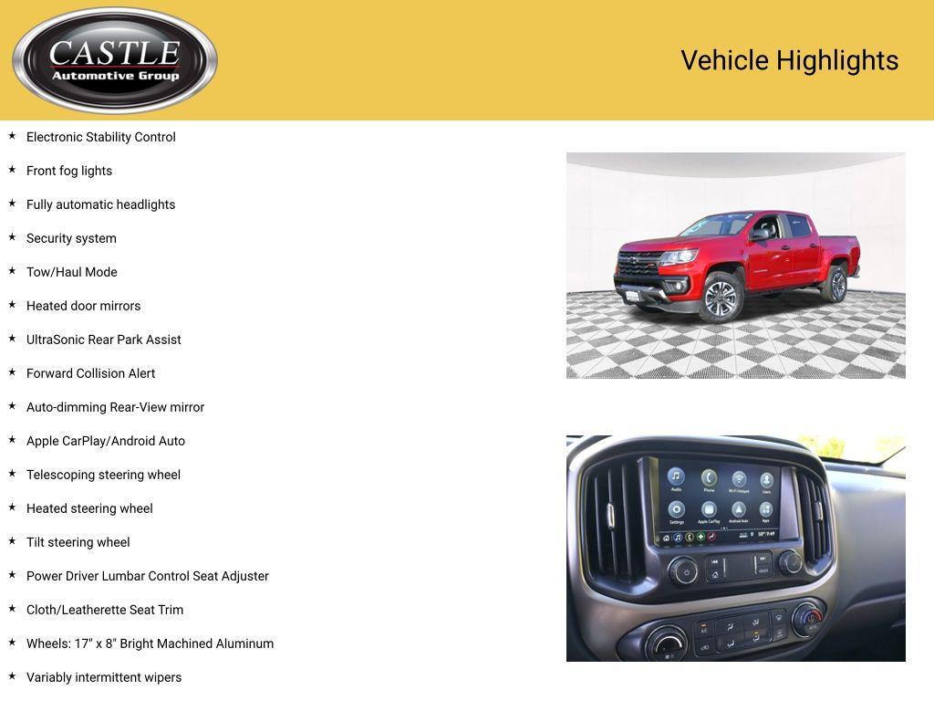 used 2021 Chevrolet Colorado car, priced at $26,915