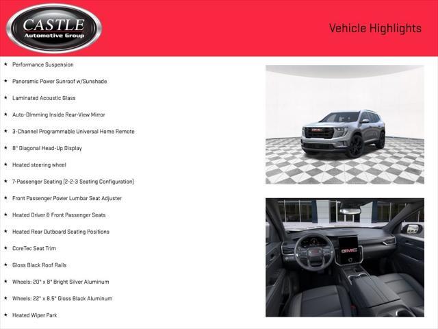 new 2025 GMC Acadia car, priced at $48,083