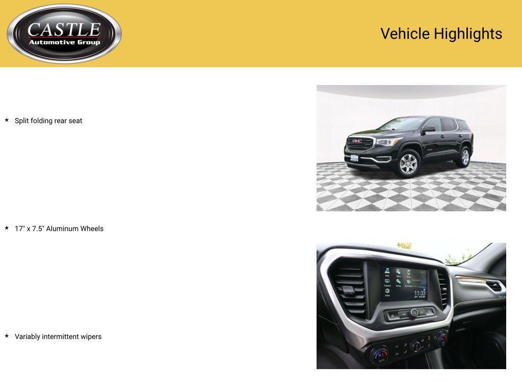 used 2019 GMC Acadia car, priced at $19,186