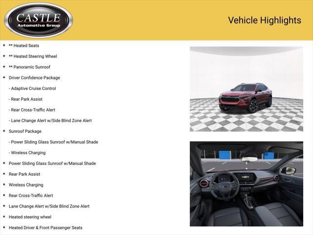 new 2025 Chevrolet Trax car, priced at $24,923