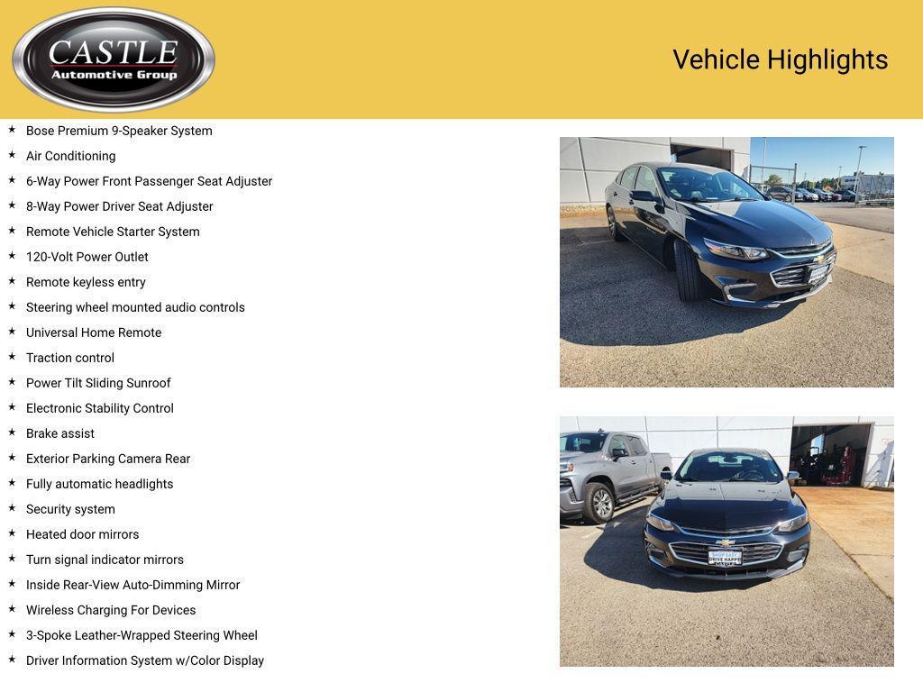 used 2017 Chevrolet Malibu car, priced at $14,999