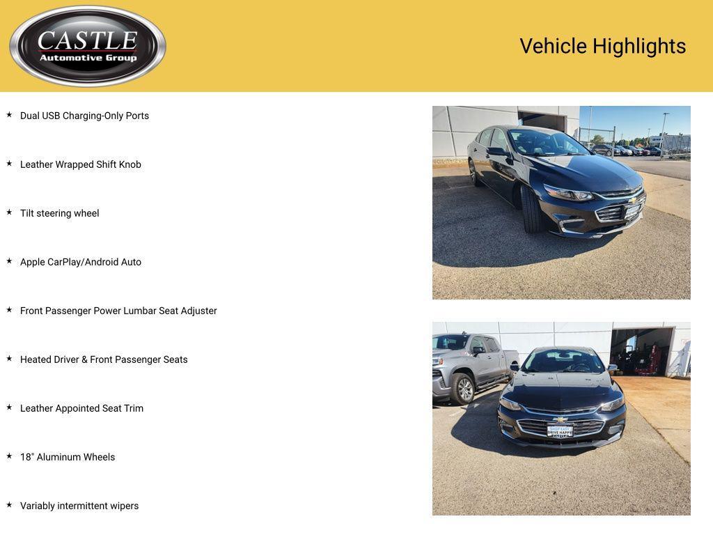 used 2017 Chevrolet Malibu car, priced at $14,999