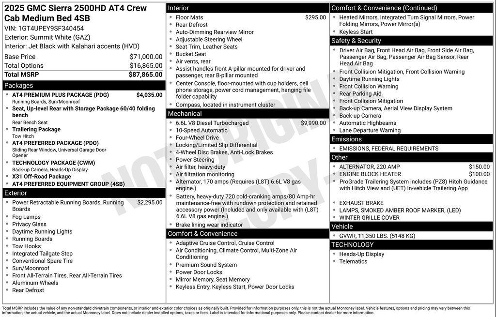 new 2025 GMC Sierra 2500 car, priced at $80,687