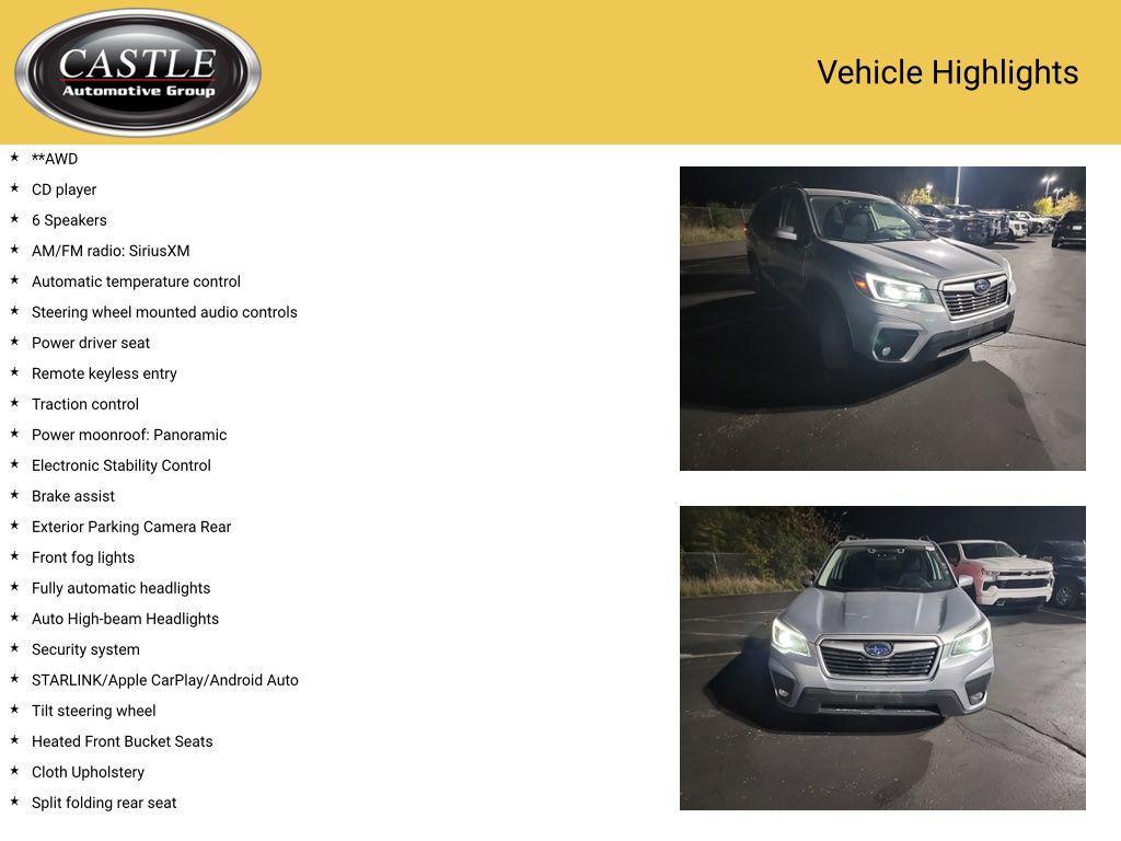 used 2021 Subaru Forester car, priced at $22,876