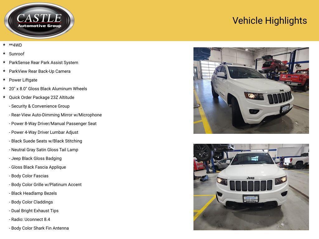 used 2015 Jeep Grand Cherokee car, priced at $13,823