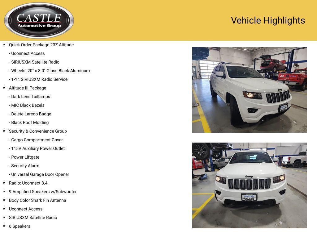 used 2015 Jeep Grand Cherokee car, priced at $13,823