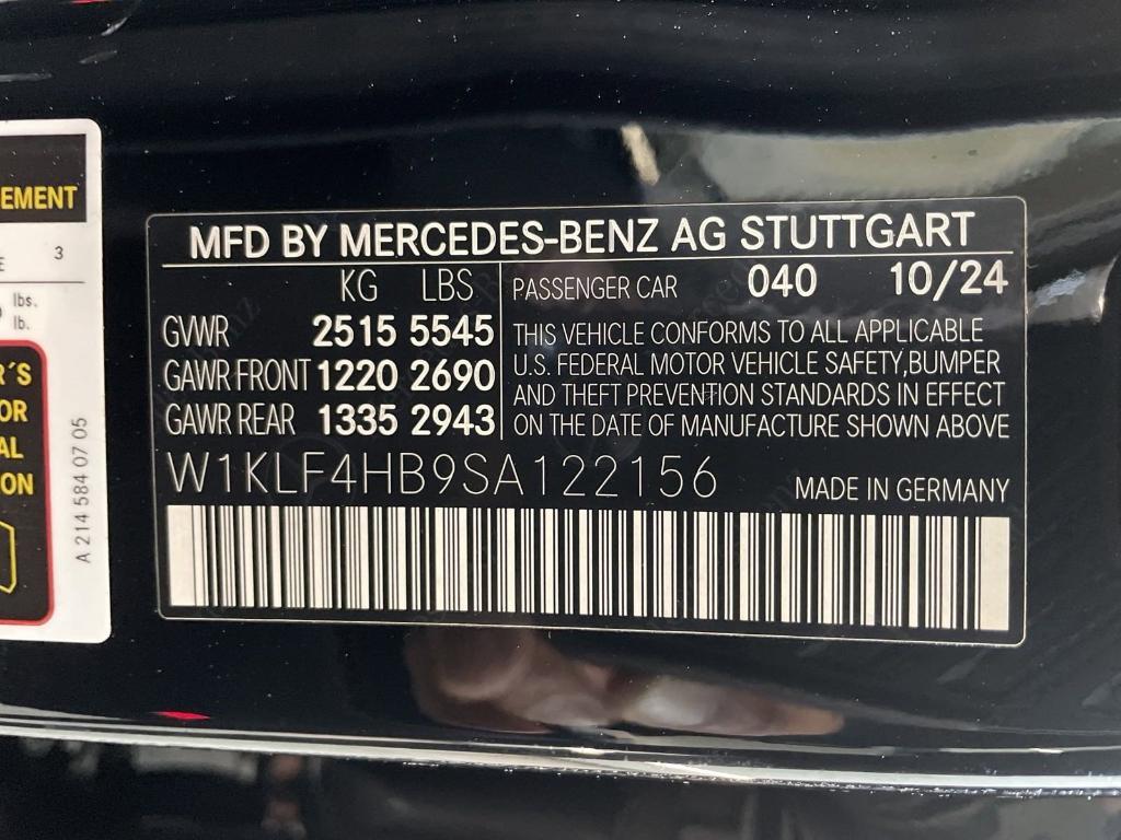 new 2025 Mercedes-Benz E-Class car, priced at $66,965