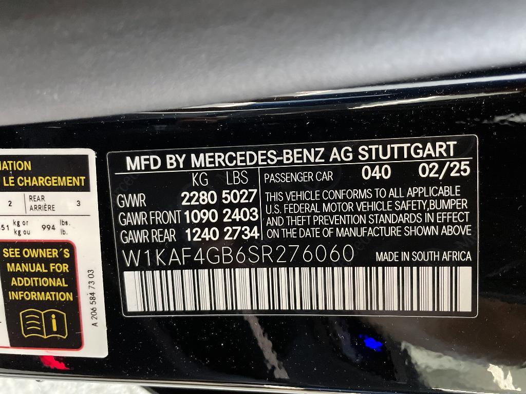 new 2025 Mercedes-Benz C-Class car, priced at $51,685