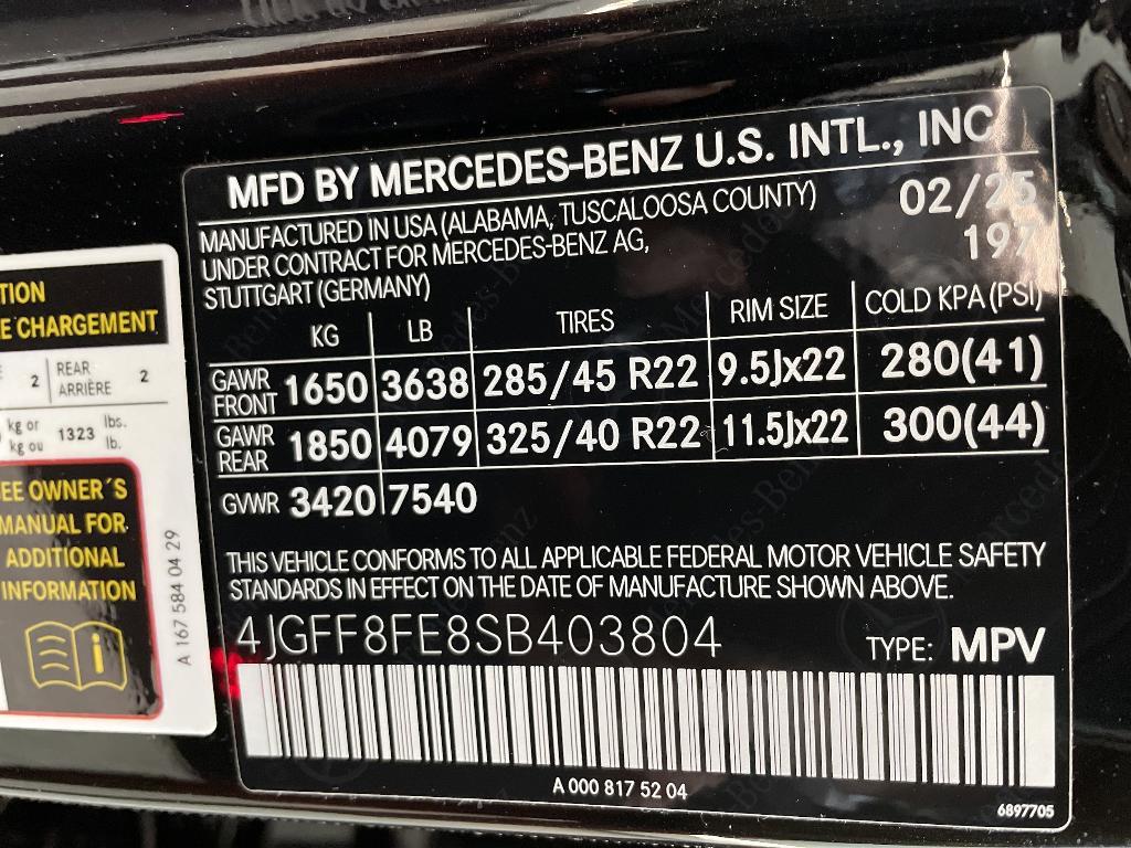 new 2025 Mercedes-Benz GLS 580 car, priced at $122,410