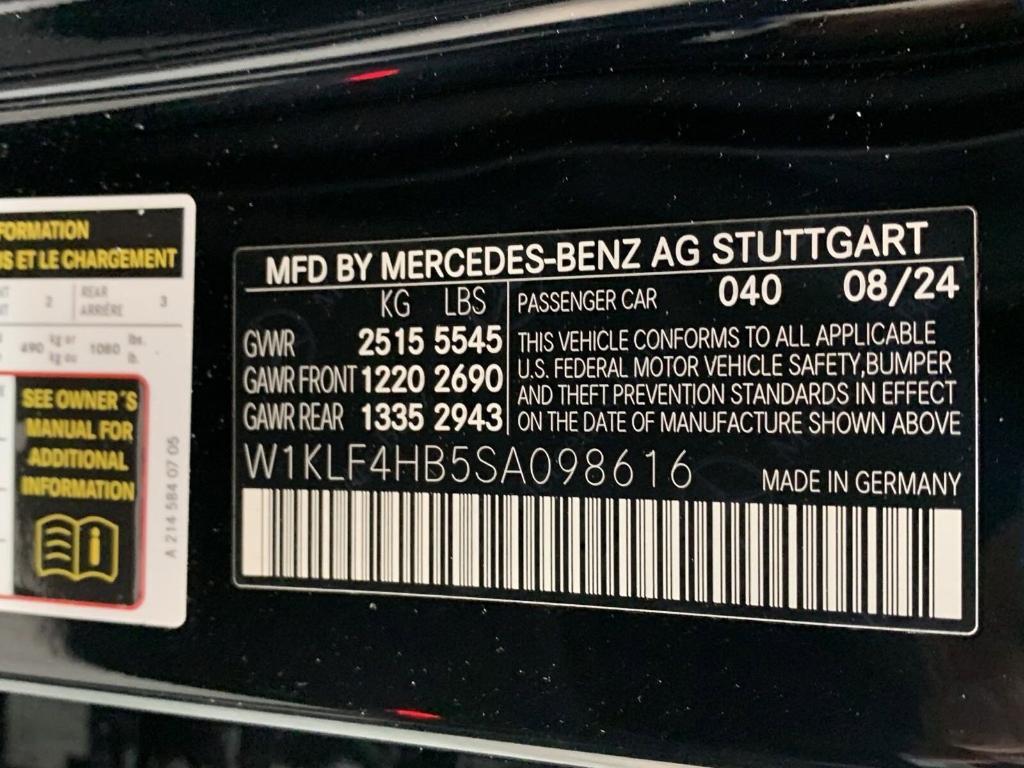 new 2025 Mercedes-Benz E-Class car, priced at $70,210