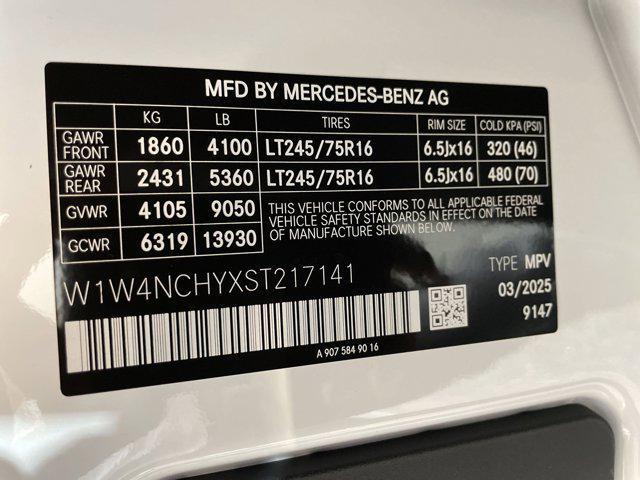 new 2025 Mercedes-Benz Sprinter 2500 car, priced at $68,622