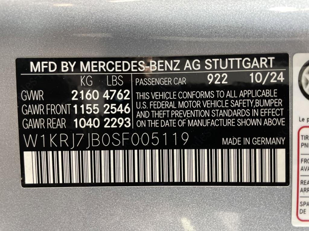 new 2025 Mercedes-Benz AMG GT 63 car, priced at $199,060