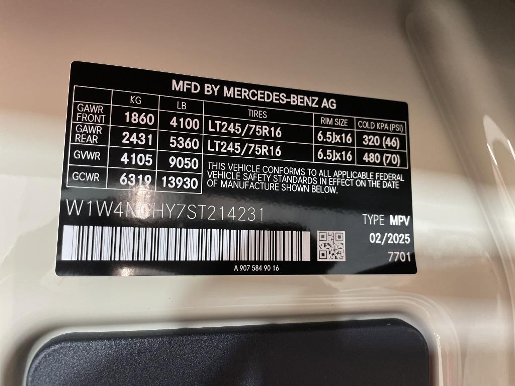 new 2025 Mercedes-Benz Sprinter 2500 car, priced at $68,357