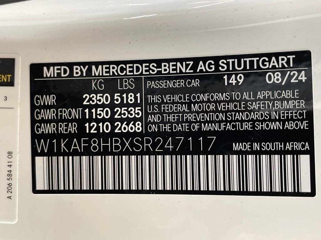 new 2025 Mercedes-Benz AMG C 43 car, priced at $68,350