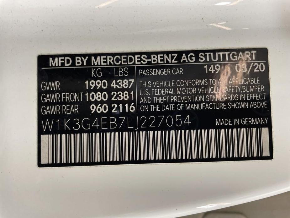 used 2020 Mercedes-Benz A-Class car, priced at $25,498