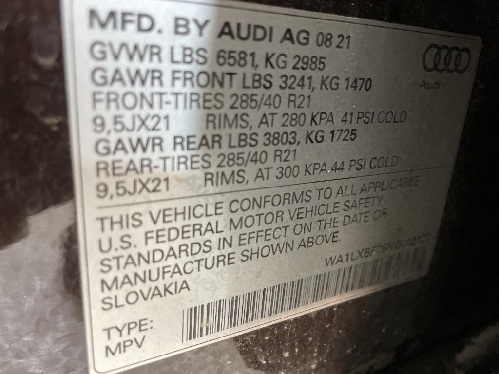 used 2022 Audi Q7 car, priced at $37,999