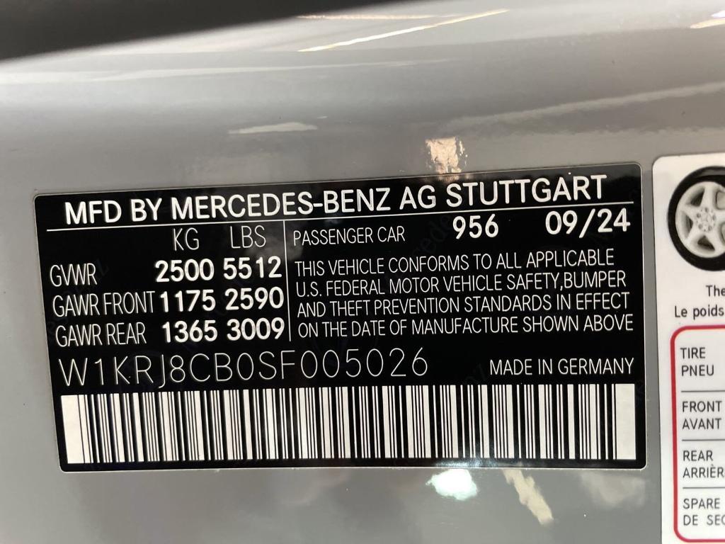 new 2025 Mercedes-Benz AMG GT 63 car, priced at $215,545