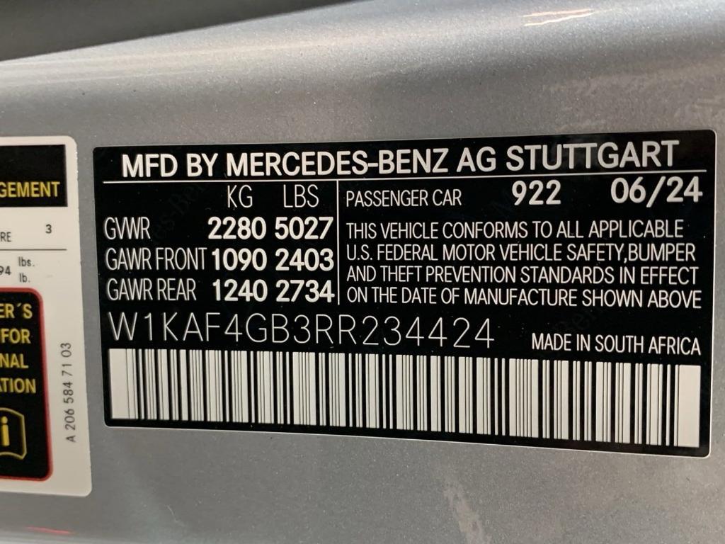new 2024 Mercedes-Benz C-Class car, priced at $52,695