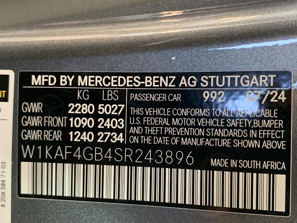 new 2025 Mercedes-Benz C-Class car, priced at $51,005