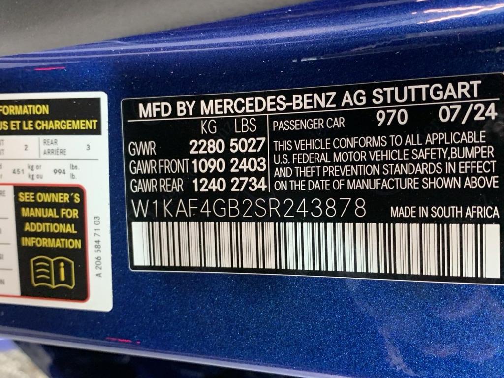 new 2025 Mercedes-Benz C-Class car, priced at $57,655