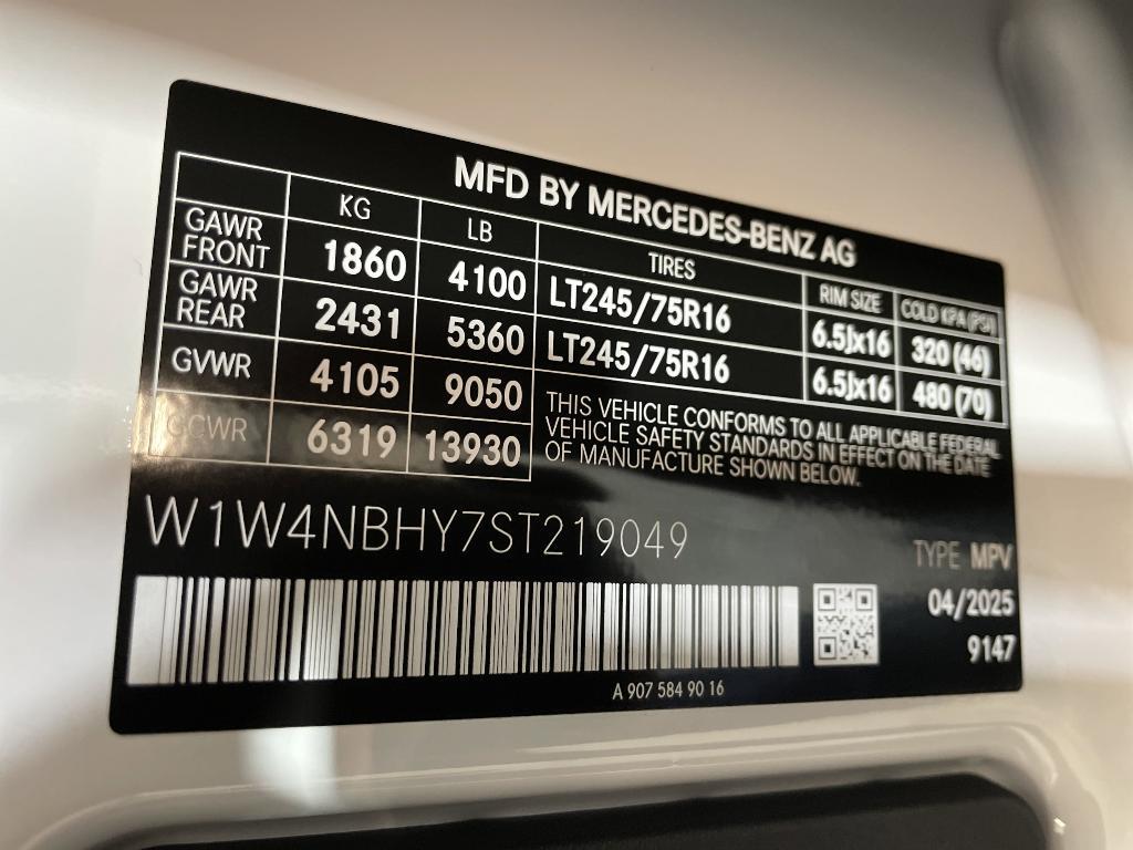 new 2025 Mercedes-Benz Sprinter 2500 car, priced at $64,717