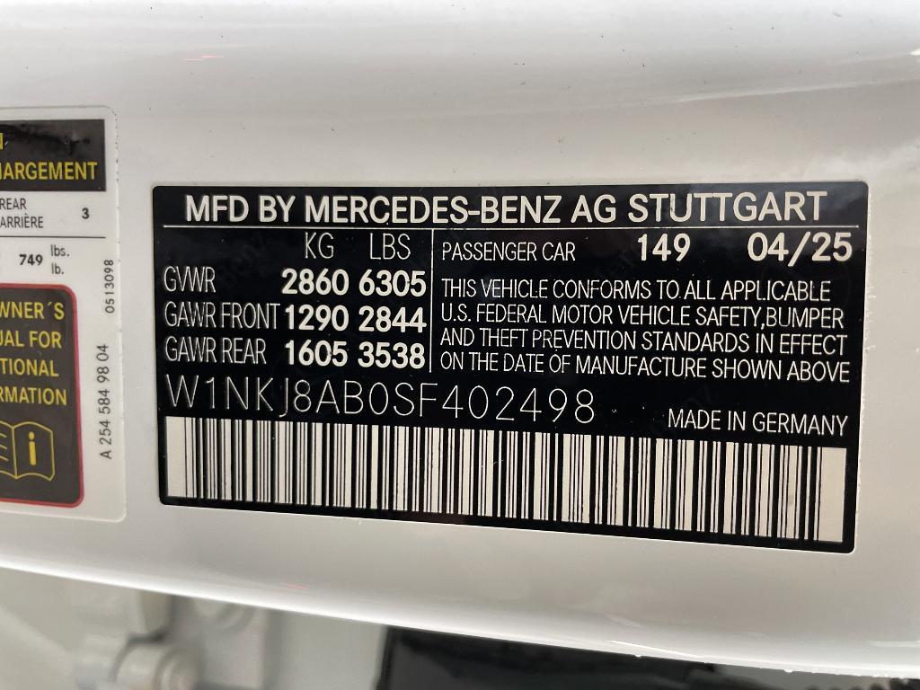 new 2025 Mercedes-Benz AMG GLC 63 car, priced at $97,775