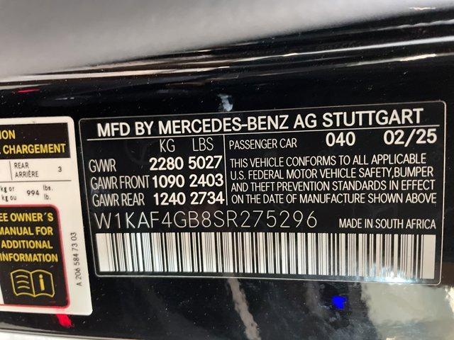new 2025 Mercedes-Benz C-Class car, priced at $51,685