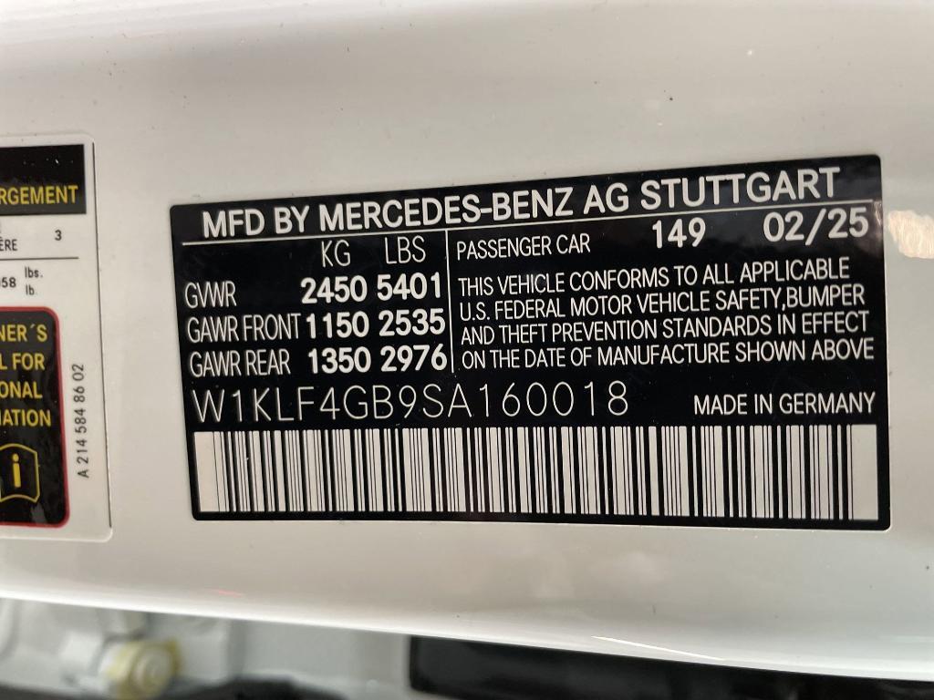 new 2025 Mercedes-Benz E-Class car, priced at $77,395