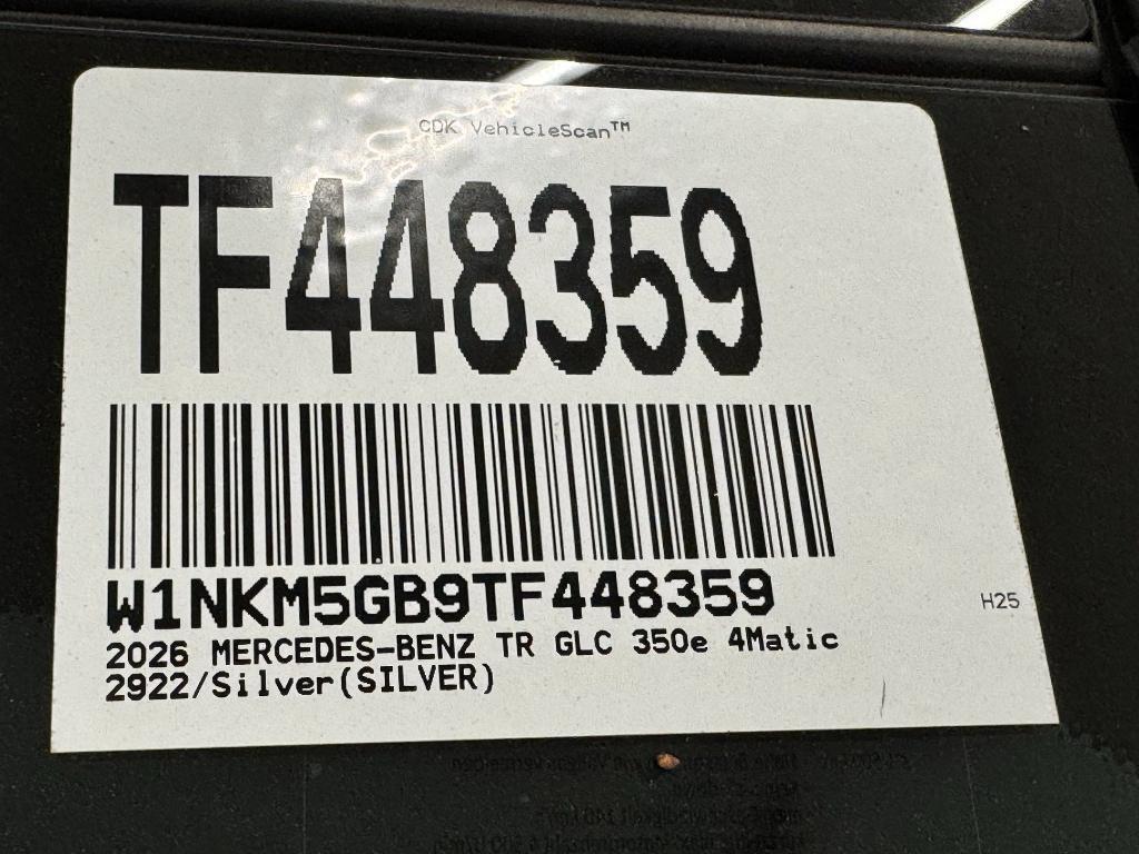 new 2026 Mercedes-Benz GLC 350e car, priced at $67,995